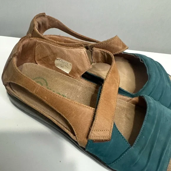 Naot Papaki Teal and Brown Women's Sandals - Picture 2 of 7
